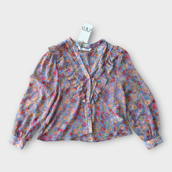 Zara Tops - zara Floral Sheer Top new with tags - Small